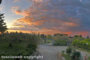 Viterbo - Le sfumature di colori nel cielo