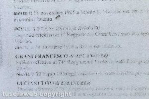 Viterbo - Il cartello al cimitero di San Lazzaro