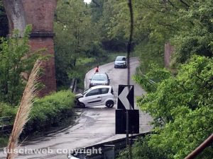 Viterbo - L'incidente in strada Tobia