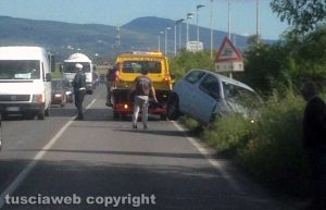 Viterbo - Scontro sulla Cassia nord