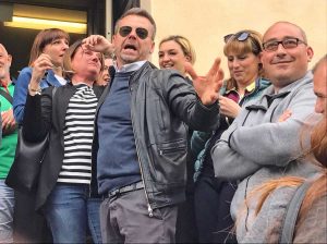 Tuscania - Fabio Bartolacci festeggia