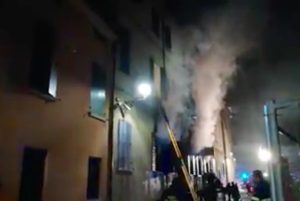 Modena - L'incendio alla sede della polizia locale