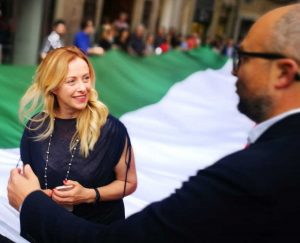 Giorgia Meloni e Mauro Rotelli
