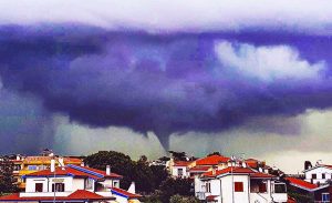 Tornado e tromba d'aria a Montalto di Castro