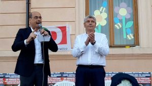 Civita Castellana - Nicola Zingaretti e Tonino Zezza