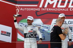Il pilota Gustavo Sandrucci a Imola