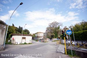 Viterbo - L'incrocio tra via Pilastro e viale Buozzi