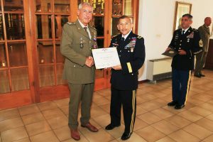 Viterbo - Il generale di brigata Pietro Addis insignito della Legion of merit