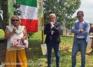 Viterbo - Via Francigena - L'inaugurazione del cartello per i pellegrini