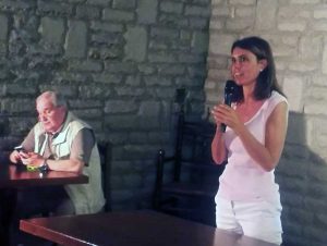 Simona Bonafé e Giuseppe Fioroni a Bomarzo