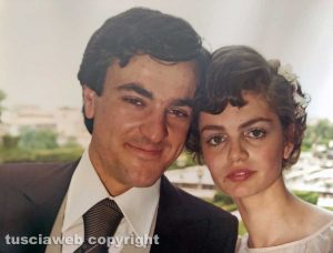 Angelo Buzzi e Donatella Bellucci nel giorno del loro matrimonio