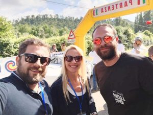 Montefiascone - il selfie della vicesindaca Celeste e dell'assessore Manzi alla cronoscalata