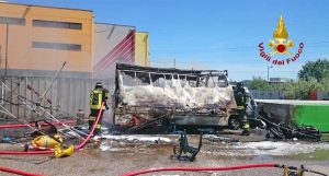 L'intervento dei vigili del fuoco