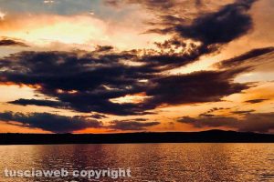Bolsena - Il tramonto sul lago