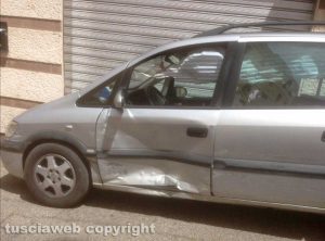 Viterbo - L'incidente in via Oslavia