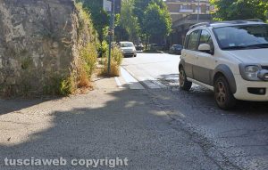 Viterbo - L'uscita su viale Trieste