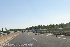 Viterbo - I lavori sulla superstrada