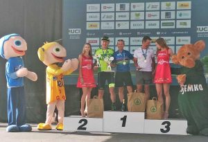 Stefano Colagè sul podio a Lubiana