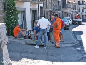 I tecnici della Talete al lavoro a Zepponami