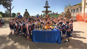 Viterbo - La Blu star basket premiata nei giardini del comune