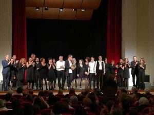 Pino Quartullo con i partecipanti al workshop