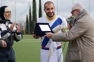 Sport - Calcio - Monterosi - Gian Matteo Gasperini premiato dal club