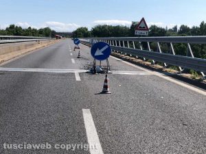 Il restringimento sulla Ss 675