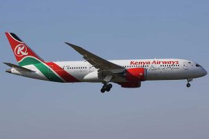 Un aereo della Kenya Airways