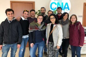 Viterbo - Cna - Alcuni dei nuovi operatori del legno