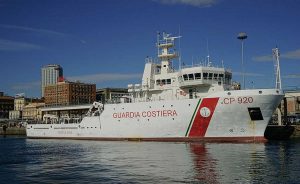Una nave Gregoretti, dell'unità navale della Guardia Costiera italiana