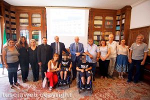 Viterbo - La famiglia Tincu in sala Coronas