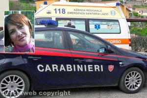 Carabinieri e 118 - Nel riquadro: Annalisa Fochetti