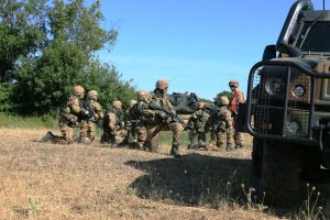 Gli allievi marescialli si esercitano a Monte Romano