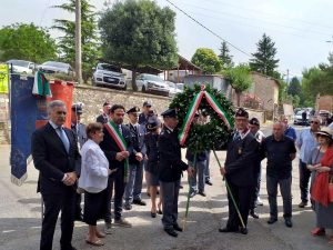 Fabrica di Roma - La cerimonia in memoria dell'agente Rolando Lanari