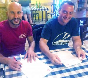 La firma dell'accordo tra Bunker Soratte e Orte Sotterranea
