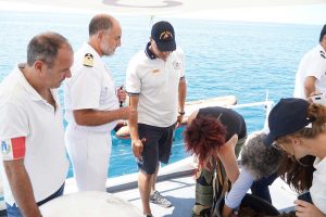 Civitavecchia - Il ministro Toninelli e i parlamentari in visita alla capitaneria e al porto