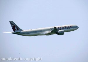 Un aereo della Qatar Airways