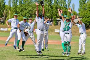 Sport - Baseball - Montefiascone - L'esultanza dei giocatori