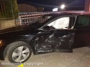 Montefiascone - L'incidente in via Asinello
