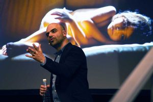 Viterbo - Roberto Saviano immortalato dai corsisti dell'associazione Click Vt