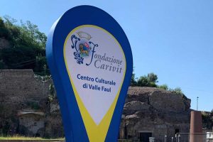 Viterbo - Nuova insegna per il centro culturale di Valle Faul