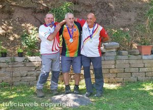 Sport - Tiro con l'arco - Il podio dei campionati regionali a Soriano