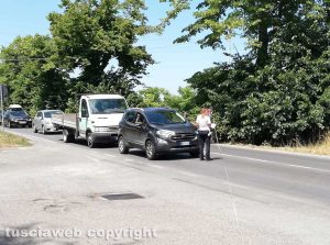 Viterbo - Incidente sulla Cassia nord