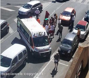 Via Garbini - Incidente auto-scooter