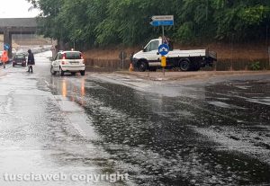 Viterbo allagata per il maltempo