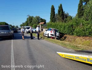 Viterbo - L'incidente sulla Teverina