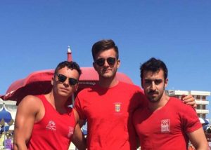 I bagnini Christian Iodice, Mirko Fattori e Riccardo Piras