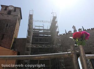 Viterbo - L'impalcatura della macchina di Santa Rosa