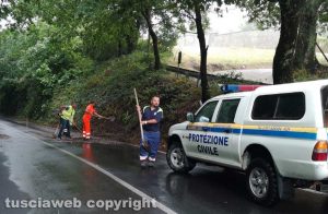 Montefiascone - Maltempo - Asvom e Anas al lavoro