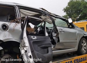 Montefiascone - L'incidente in località Poggio della frusta